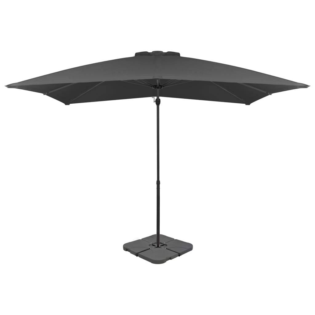 Helloshop26 - Parasol avec base portable 2,5 x 2,5 cm anthracite - Imagen 1