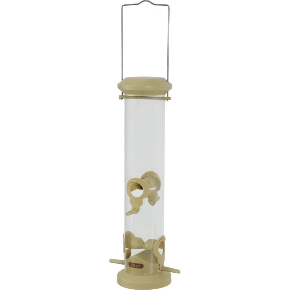 Mangeoire silo à graines, vert, hauteur 44 cm pour oiseaux - Imagen 1