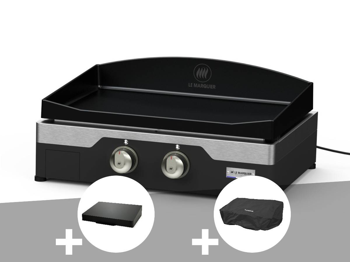 Lemarquier - Kit plancha électrique Allure 260 Duo Le Marquier + Couvercle + Housse