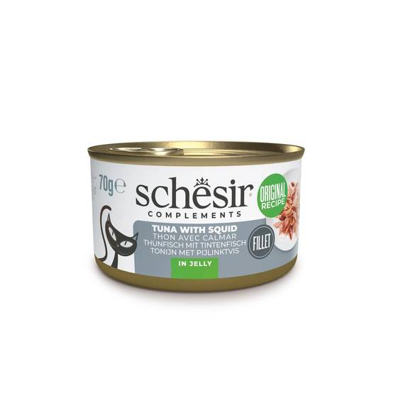 Schesir - Gelee Thon/calamars Schesir Chat 70 g - Image 1