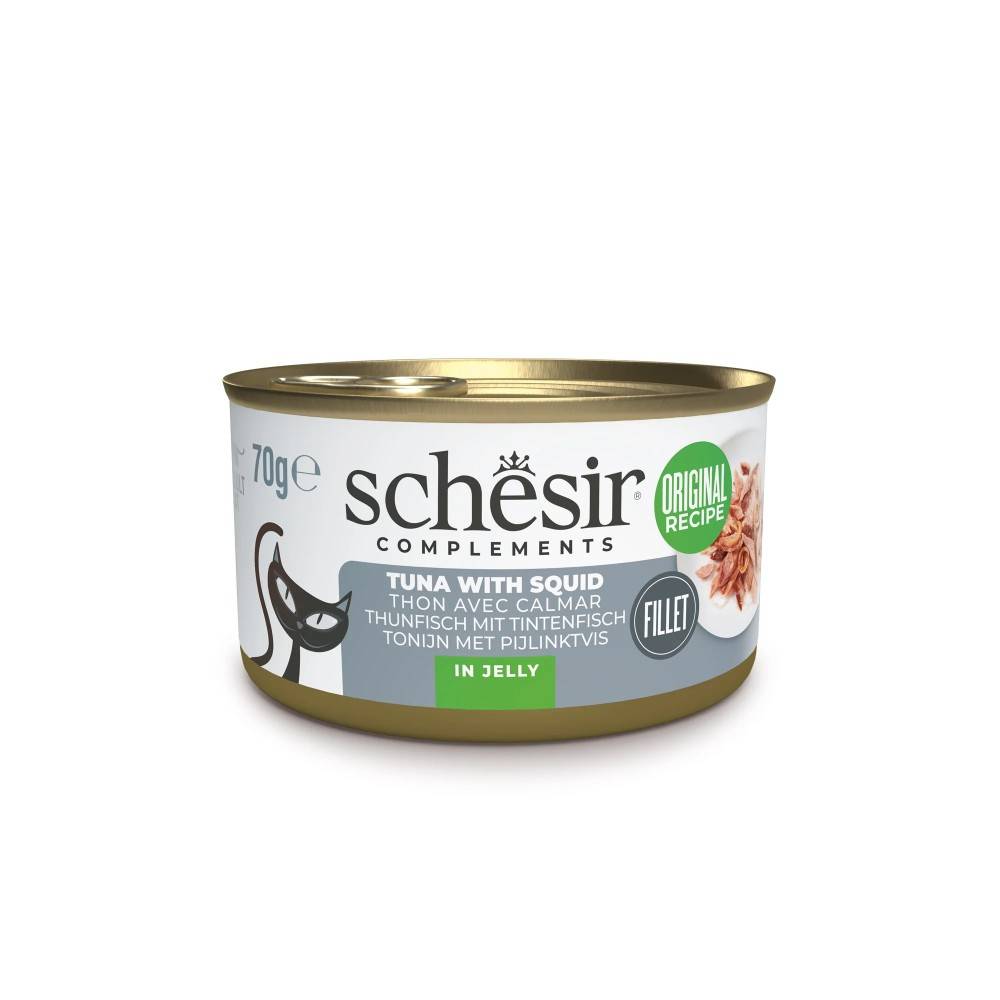 Schesir - Gelee Thon/calamars Schesir Chat 70 g - Image 1