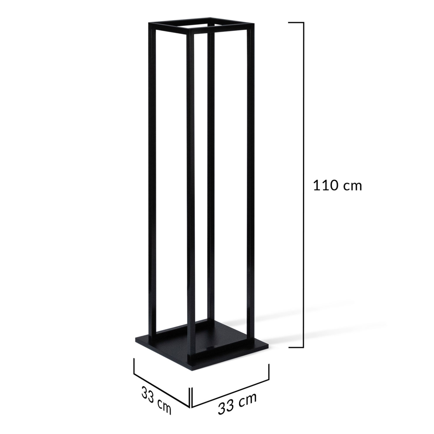 Range bûches vertical acier noir avec étagère H.112 CM pour cheminée - Image 6
