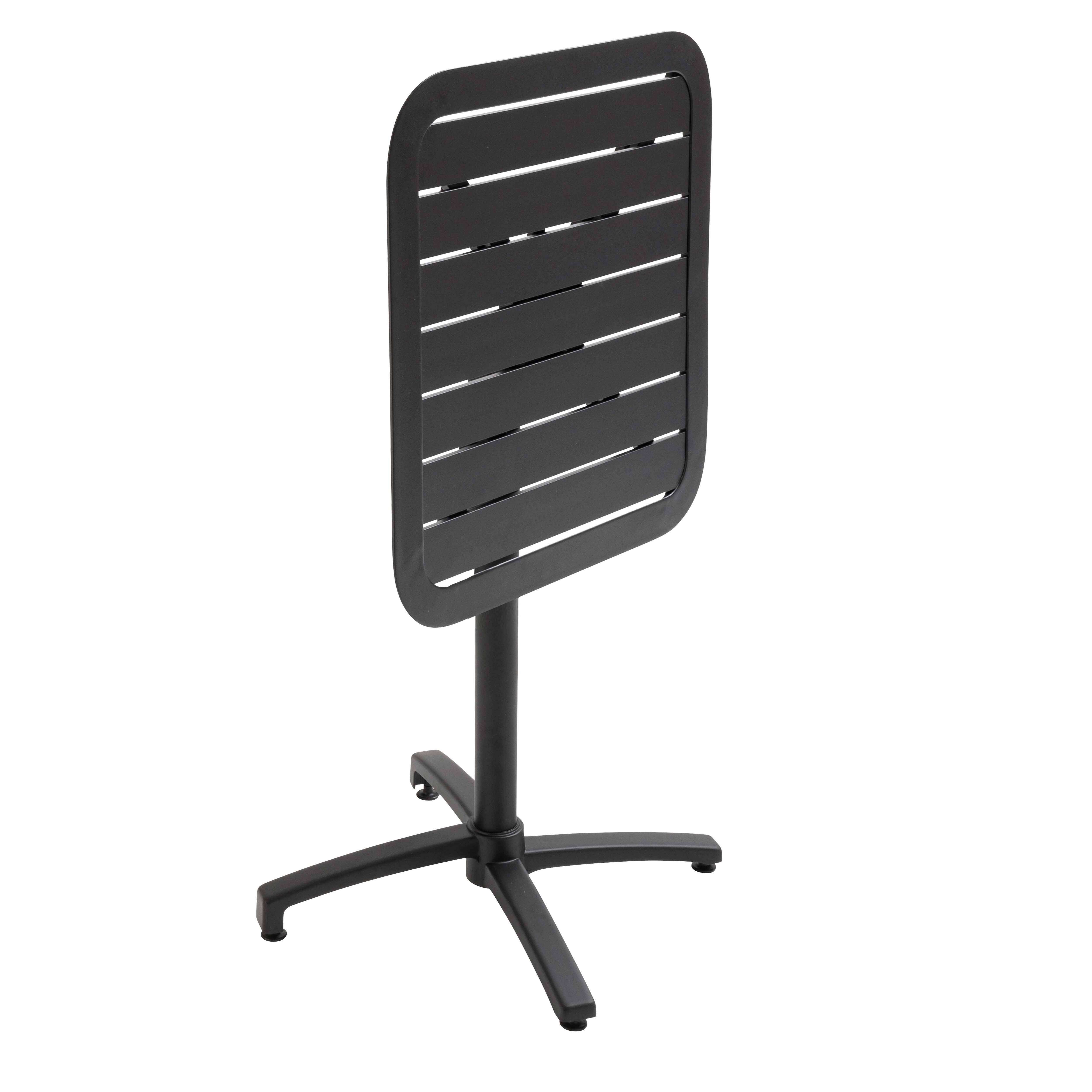 Oviala - Table inclinable de terrasse 70 x 70 cm noir Almada - Oviala - Imagen 5