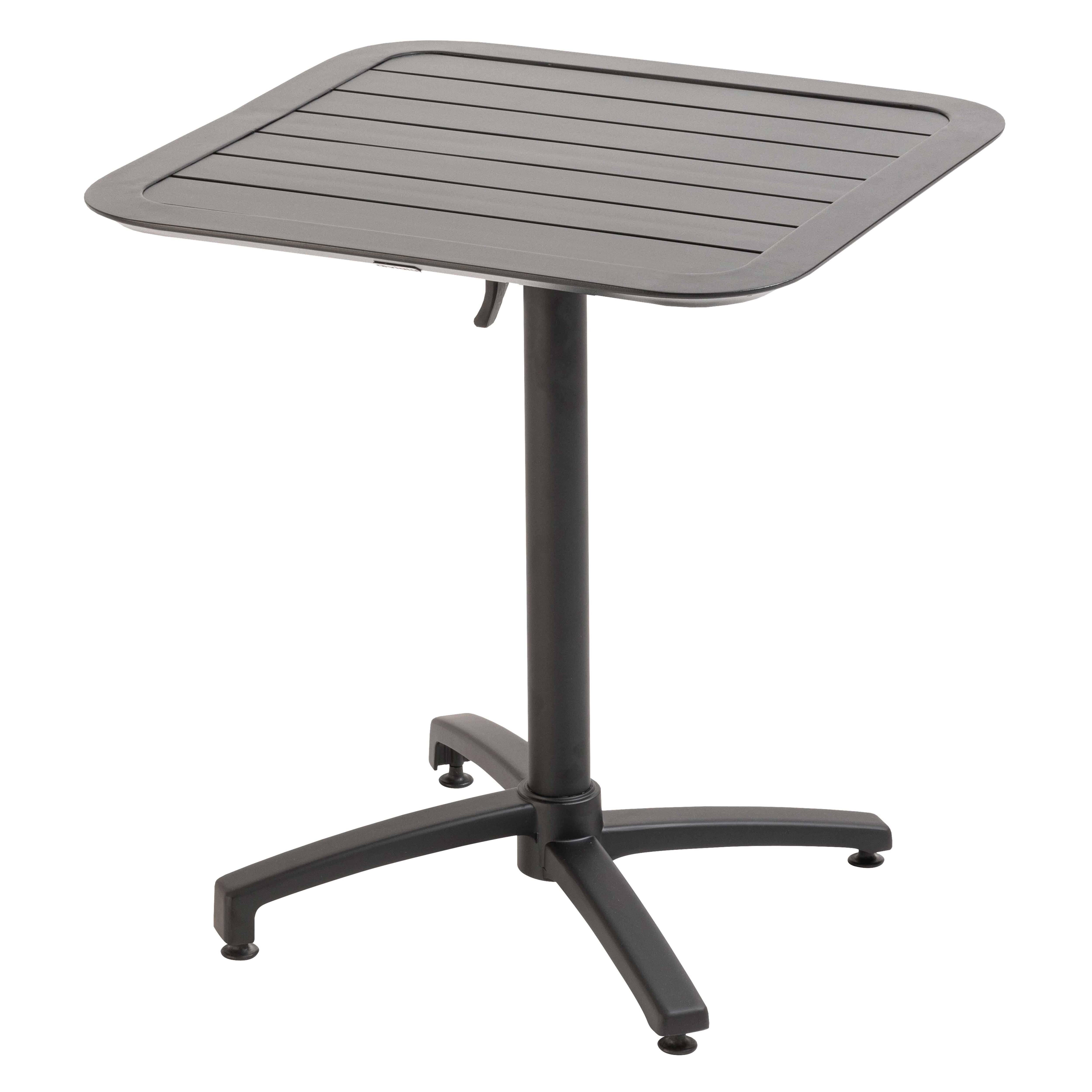 Oviala - Table inclinable de terrasse 70 x 70 cm noir Almada - Oviala - Imagen 1