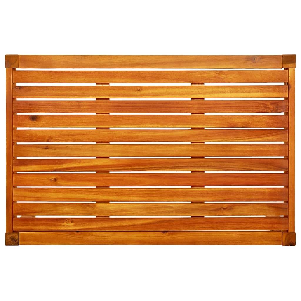 Helloshop26 - Banc de jardin meuble de patio d'extérieur terrasse avec table et repose-pieds 179 x 66 x 180 cm bois d'acacia solide - Imagen 6