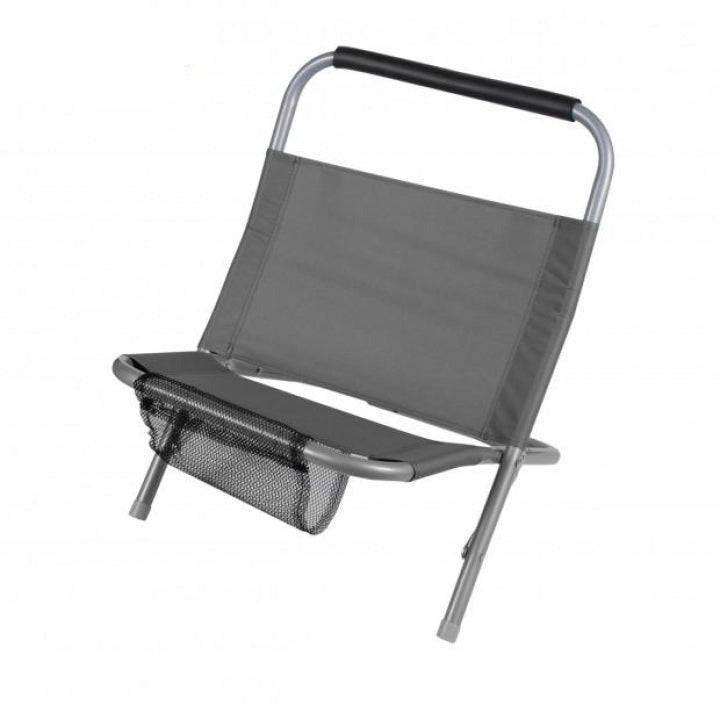 Importdistrib - Fauteuil Cale Dos De Plage Anthracite  48X40XH60CM IMPORTDISTRIB - Imagen 1
