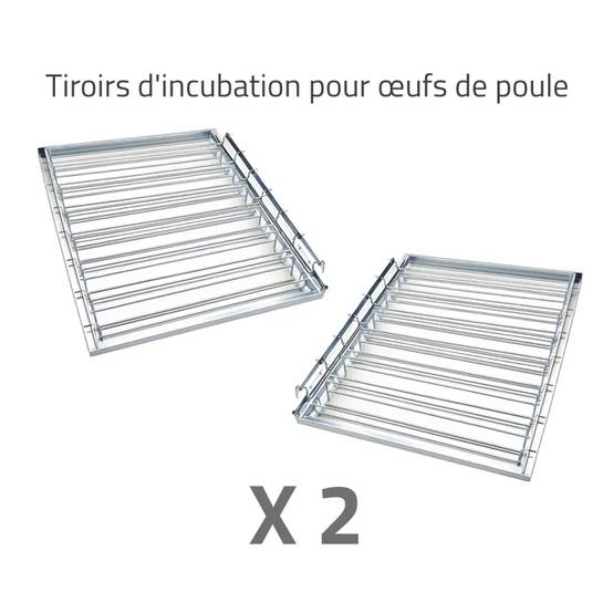 Couveuse + 2 Tiroirs de caille à poule + 1 Panier d'éclosion + 1 Kit humidification MAINO - Image 4