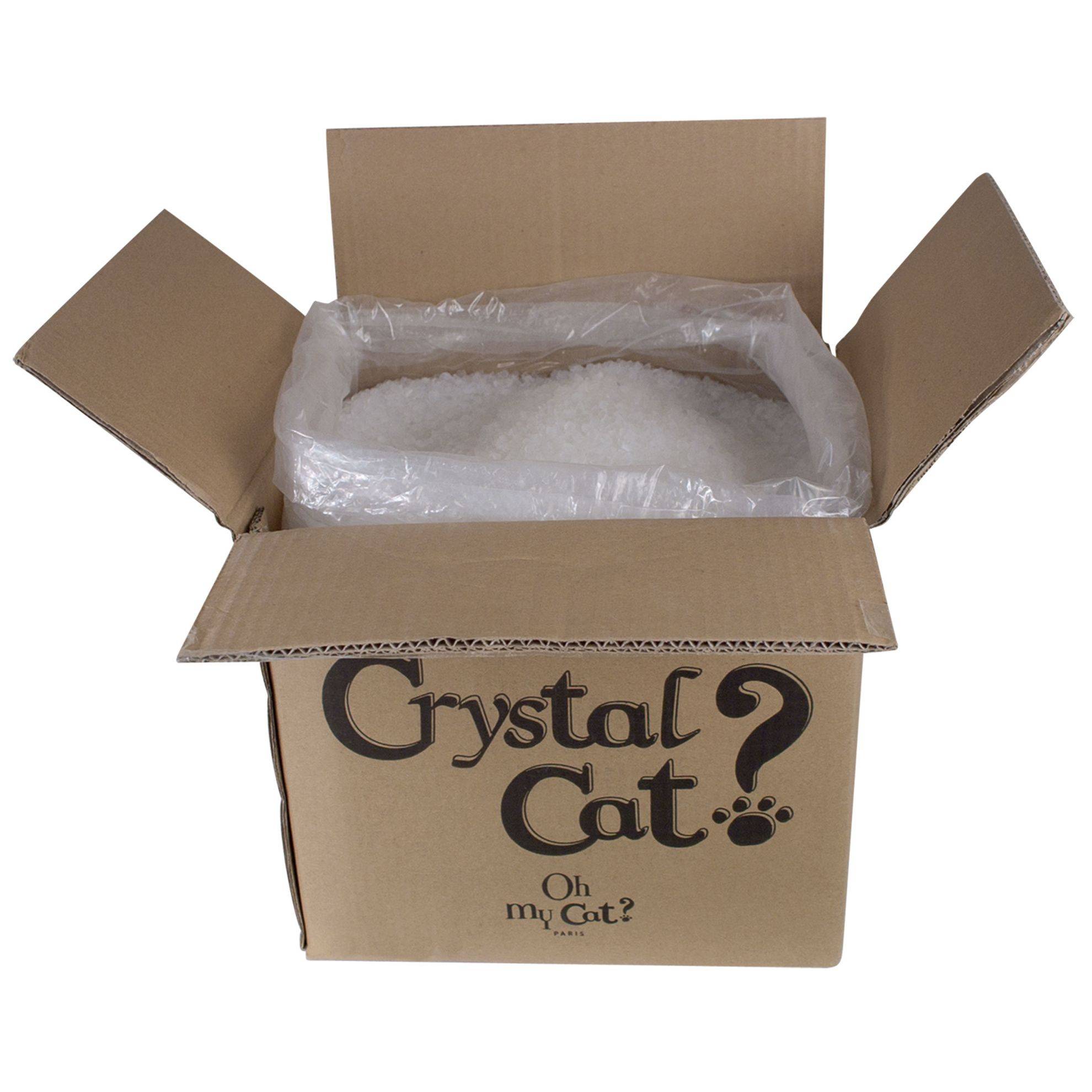 Litière pour chats Crystal Cat 18,6L OH MY CAT