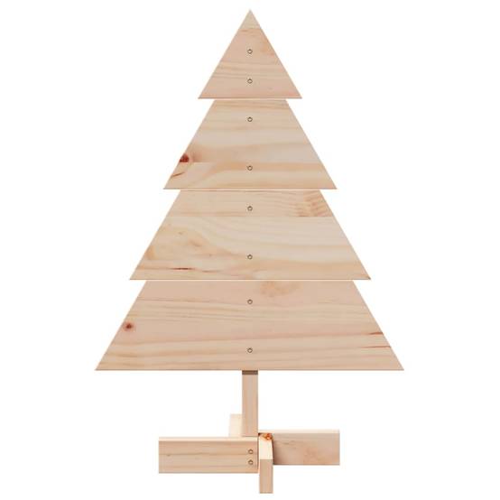 Petit Sapin de Noël Décoratif en Bois Massif Style Rustique pour Intérieur 70 cm – ComfortXL Outdoor Living - Image 3