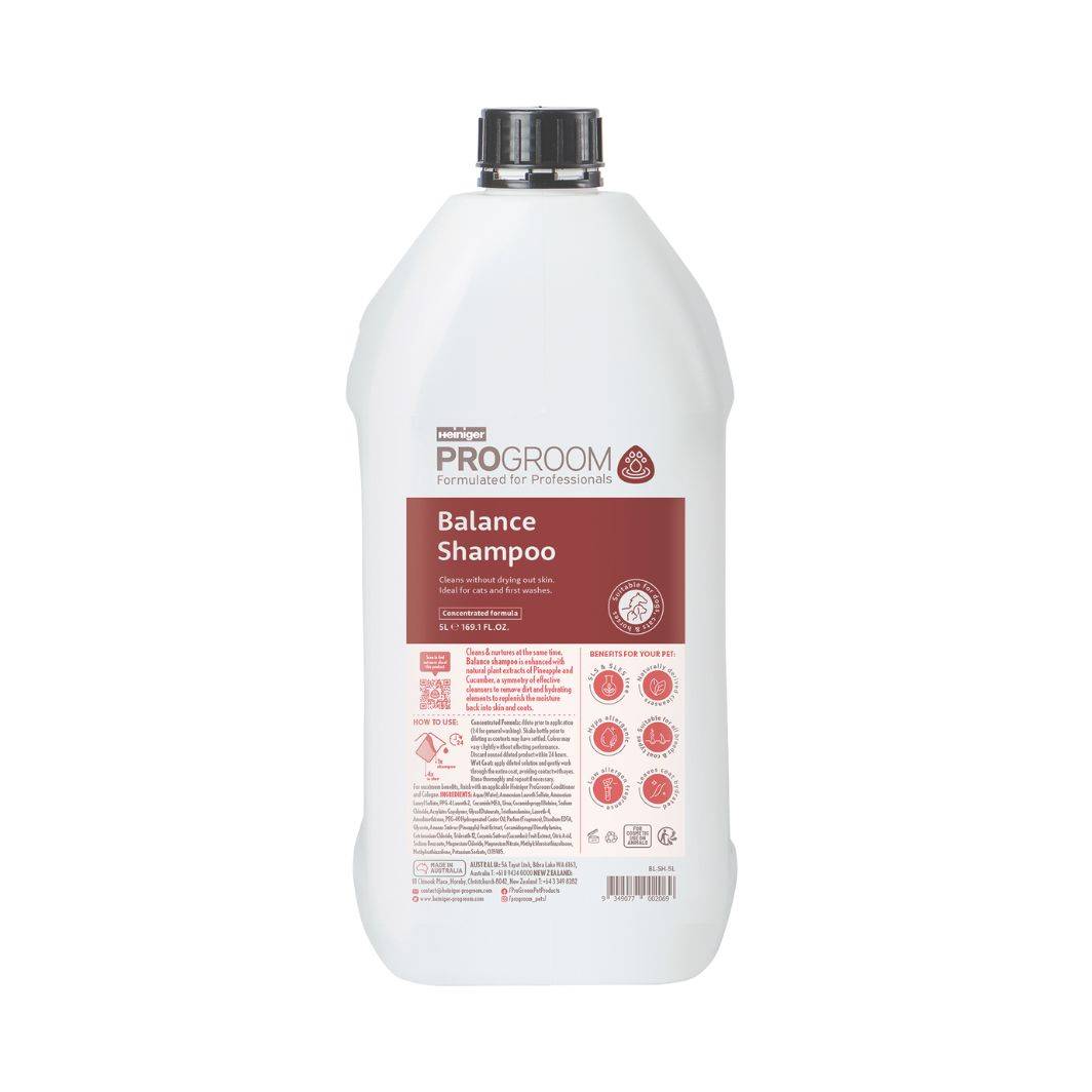 Heiniger - Shampoing équilibrant Balance 5 L ProGroom