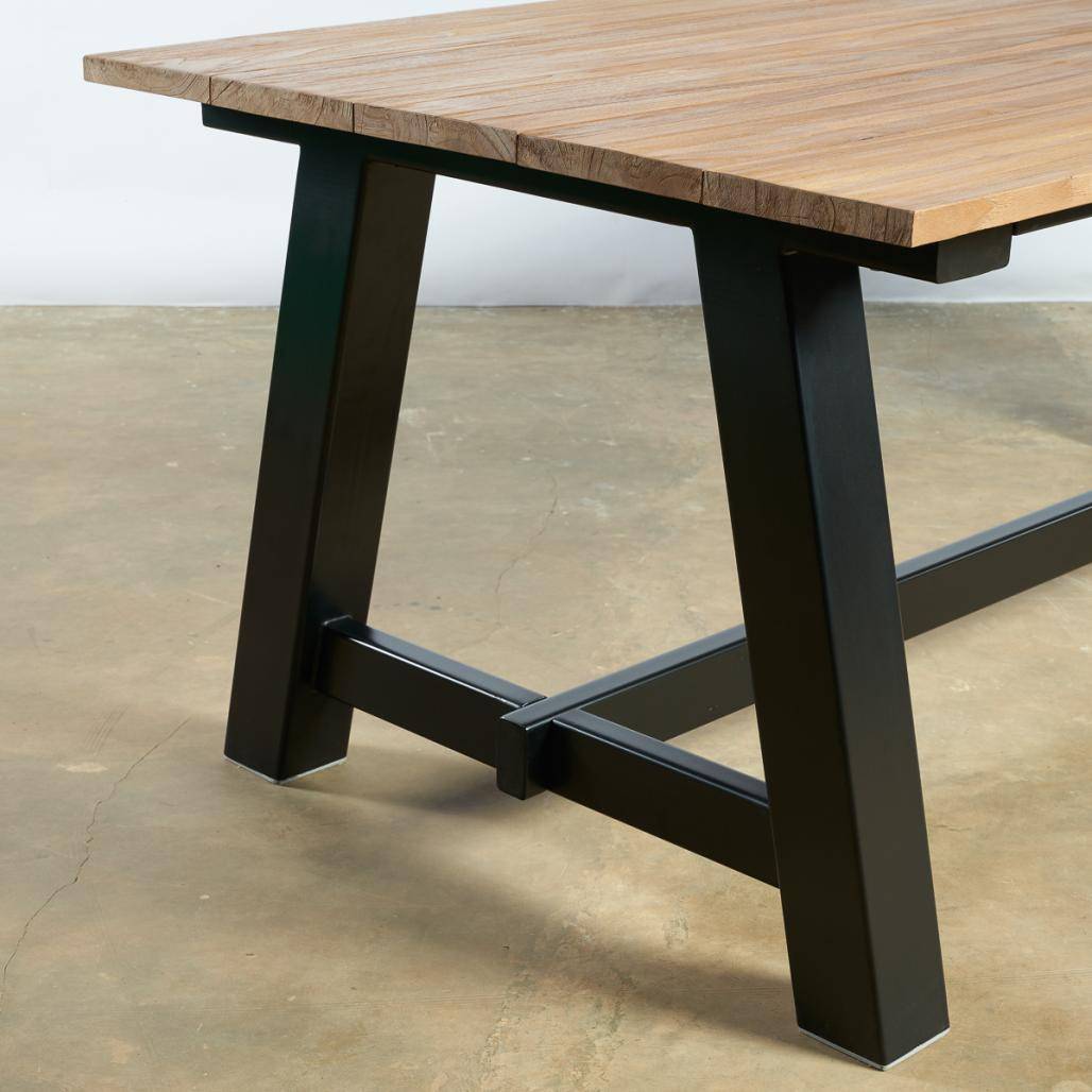 Table de jardin en teck 200 cm Paulo - Image 8