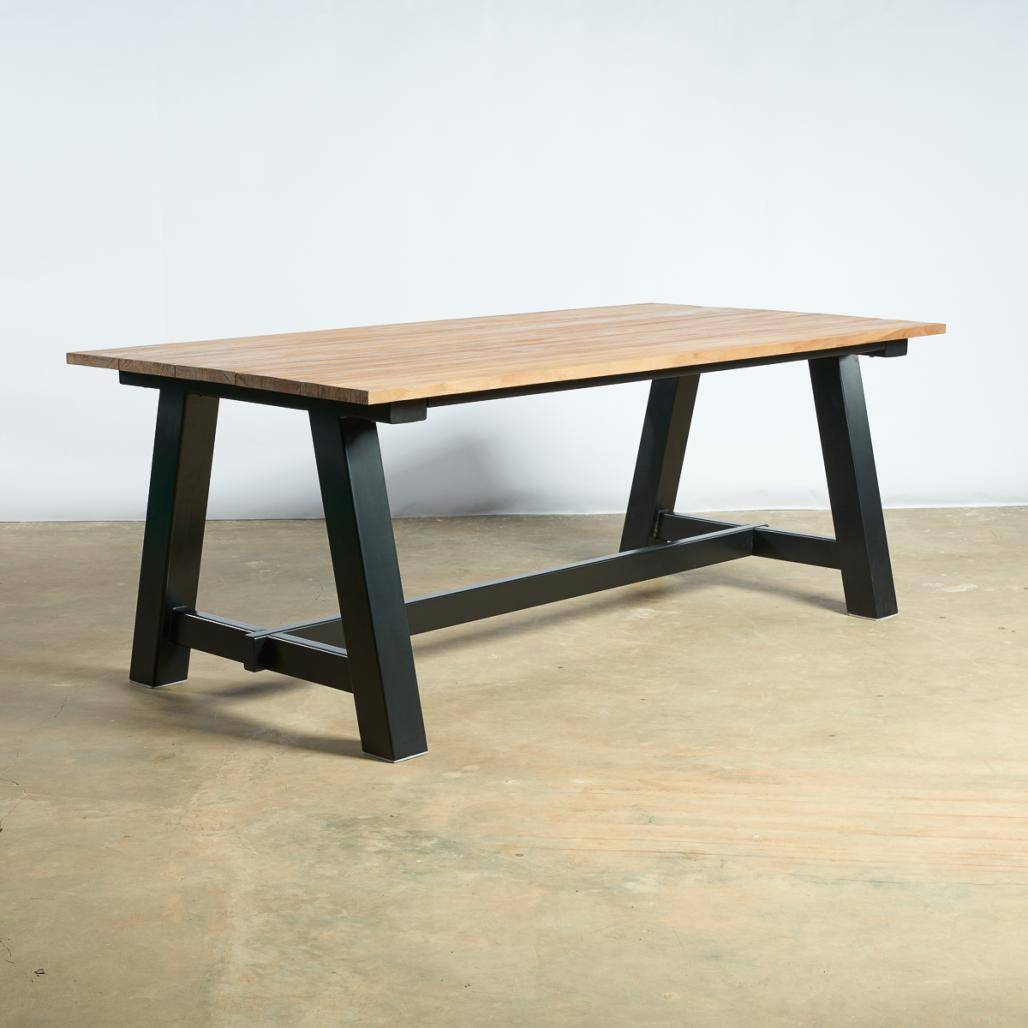 Table de jardin en teck 200 cm Paulo - Image 3