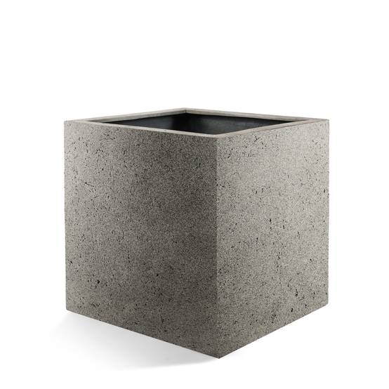 Pot Cube Gris 40 cm- La Green Touch