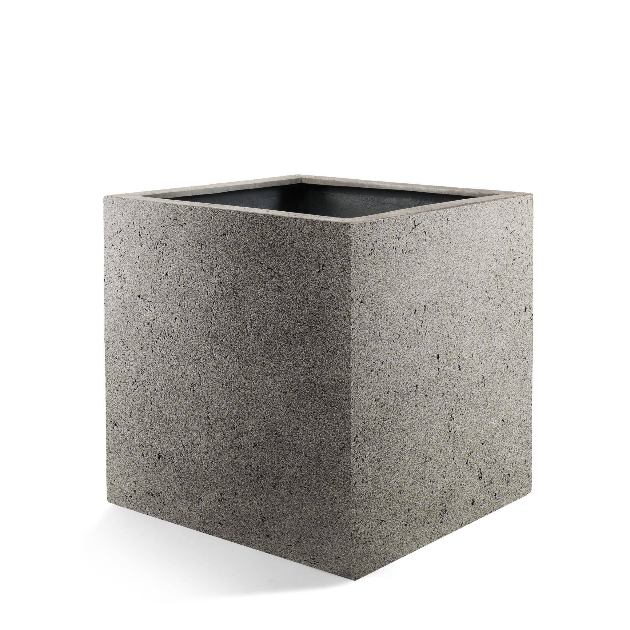 Pot Cube Gris 40 cm- La Green Touch