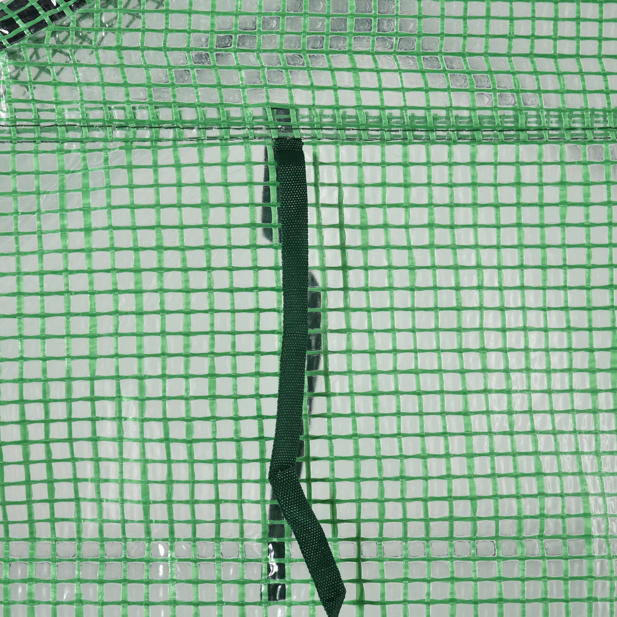 Serre de Jardin avec Étagères 3 Niveaux, Petite Serre de Balcon en Bâche PE 140 g/㎡ Renforcée 143 x 138 x 190 cm, Vert - Image 10