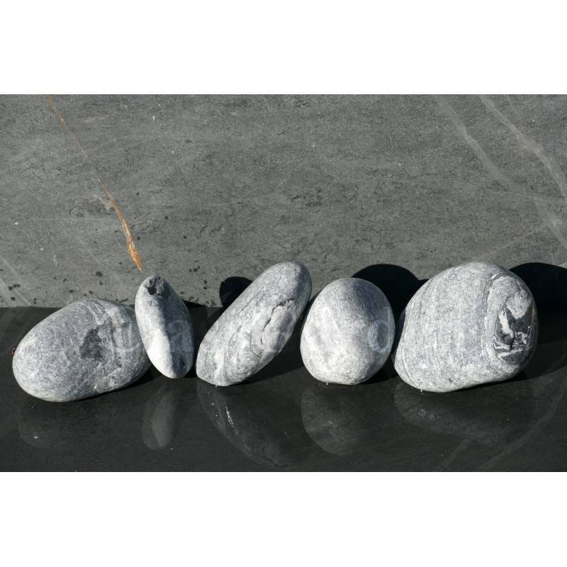 Gros Galet GRIS Venturé 100-200 - pack 5 Galet