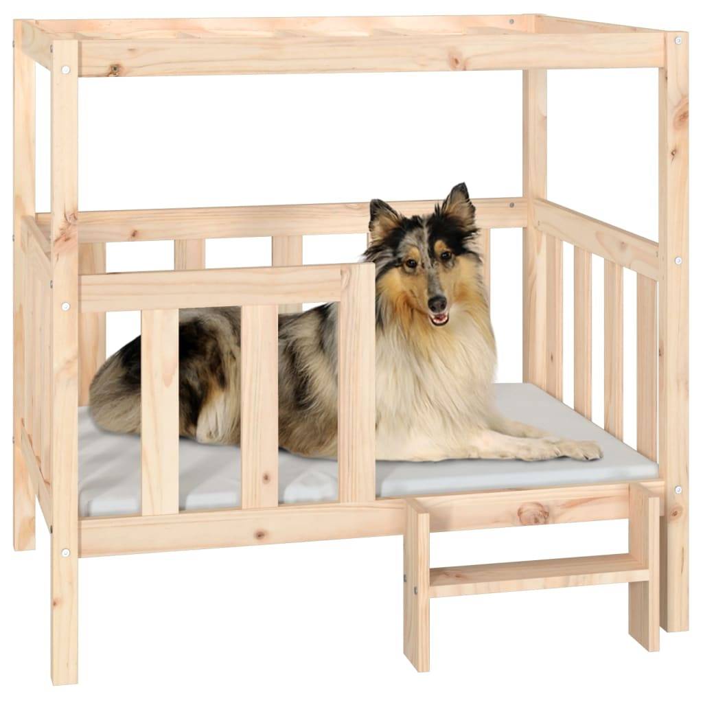 Vidaxl - Lit pour chien 105,5x83,5x100 cm Bois de pin solide vidaXL 822387 - Imagen 5