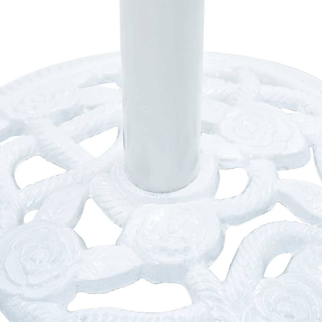 Vidaxl - Socle de parasol Blanc 9 kg 40 cm Fonte vidaXL 47864 - Imagen 5