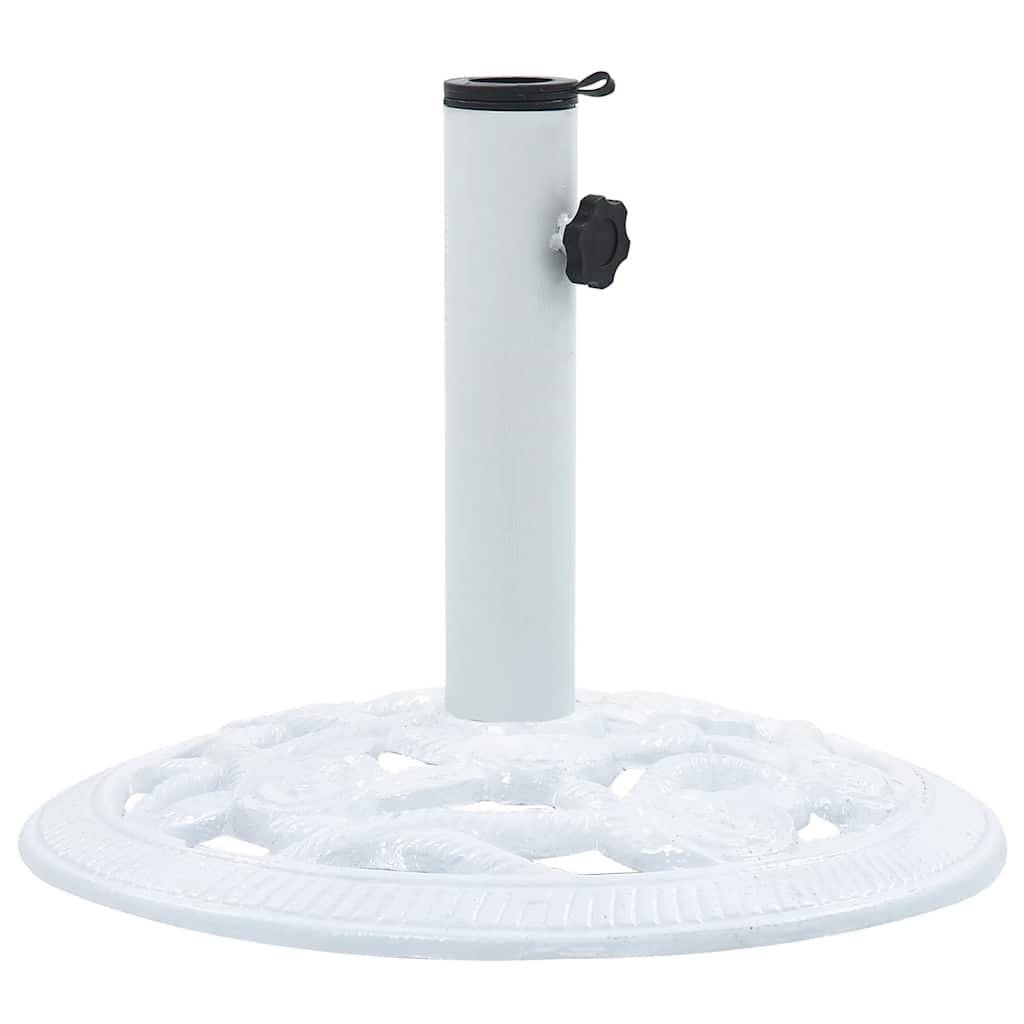 Vidaxl - Socle de parasol Blanc 9 kg 40 cm Fonte vidaXL 47864 - Imagen 7