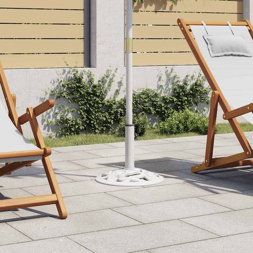 Vidaxl - Socle de parasol Blanc 9 kg 40 cm Fonte vidaXL 47864 - Imagen 1
