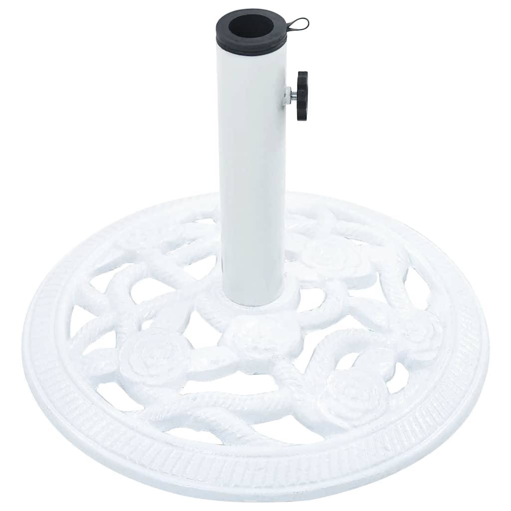 Vidaxl - Socle de parasol Blanc 9 kg 40 cm Fonte vidaXL 47864 - Imagen 8