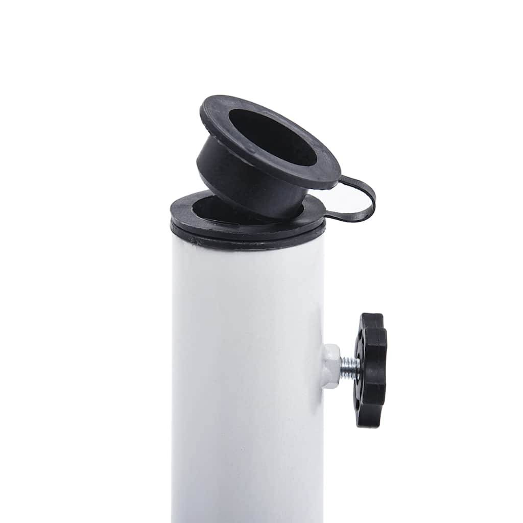Vidaxl - Socle de parasol Blanc 9 kg 40 cm Fonte vidaXL 47864 - Imagen 4