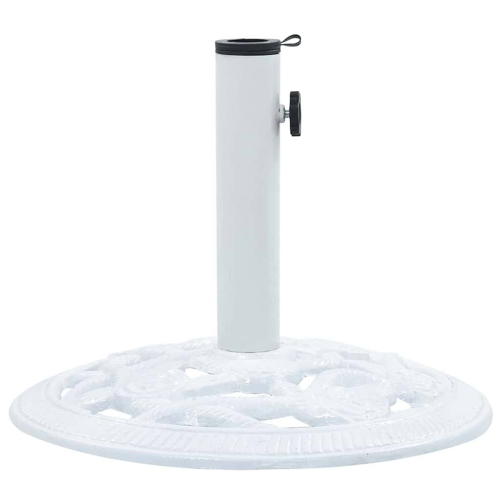 Vidaxl - Socle de parasol Blanc 9 kg 40 cm Fonte vidaXL 47864 - Imagen 2