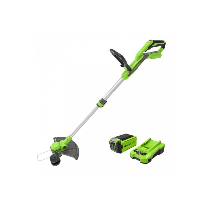 Greenworks - Coupe-bordures téléscopique 33cm 40V GREENWORKS - Batterie 2.0 Ah - Chargeur - G40LT33K2 - Image 1