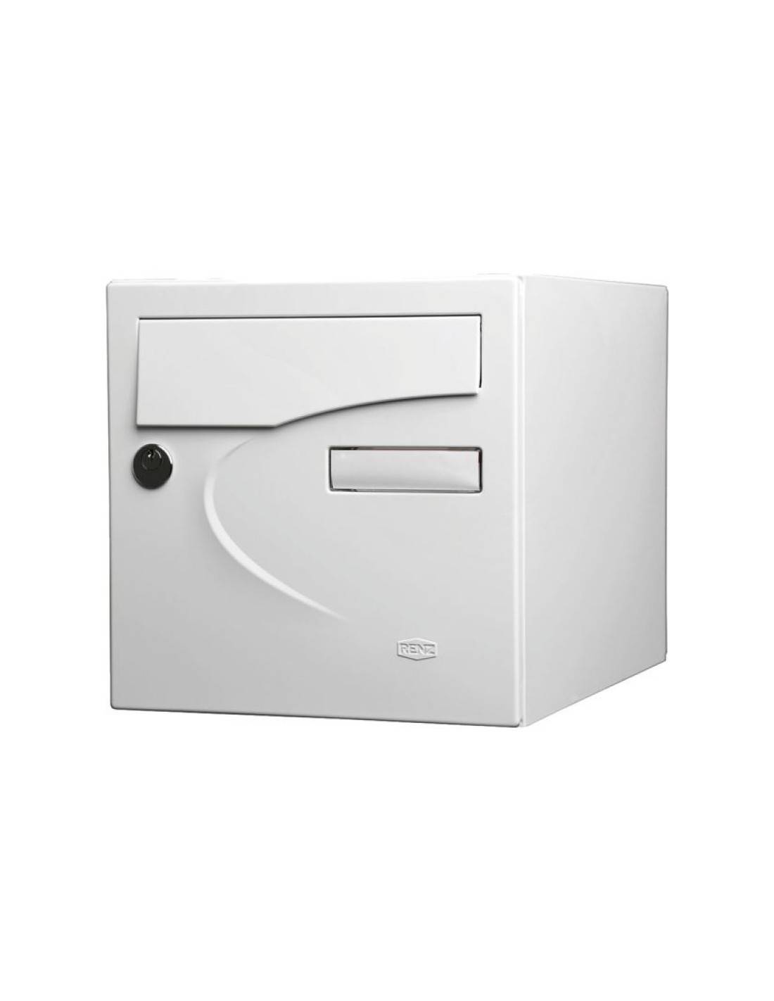 Boîte Aux Lettres Préférence Renz Design Moderne, 1 Porte, Blanc Ral 9016 - Renz
