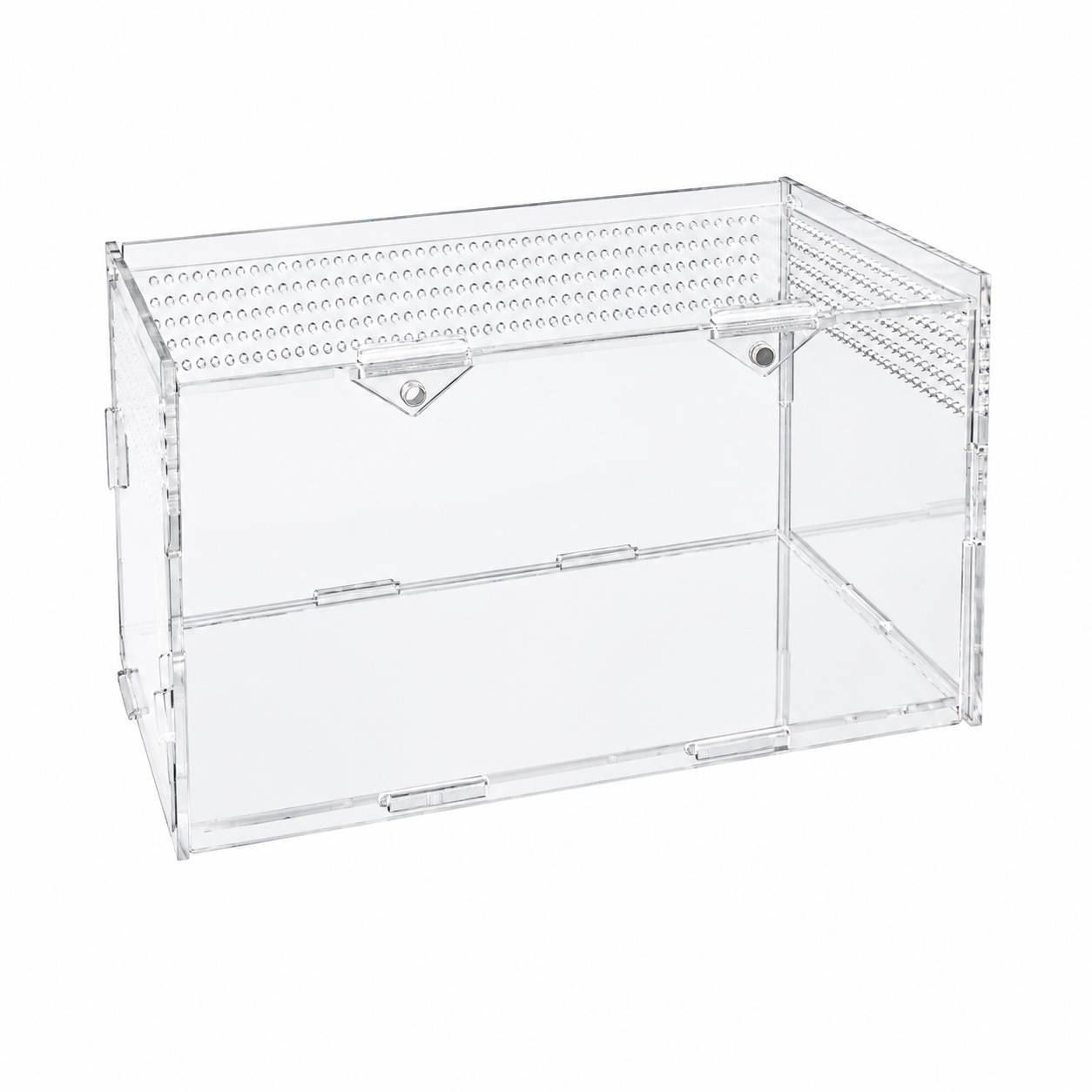 Kit Terrarium Acrylique Reptile 360° Vision Panoramique Facile à Installer Polyvalent
