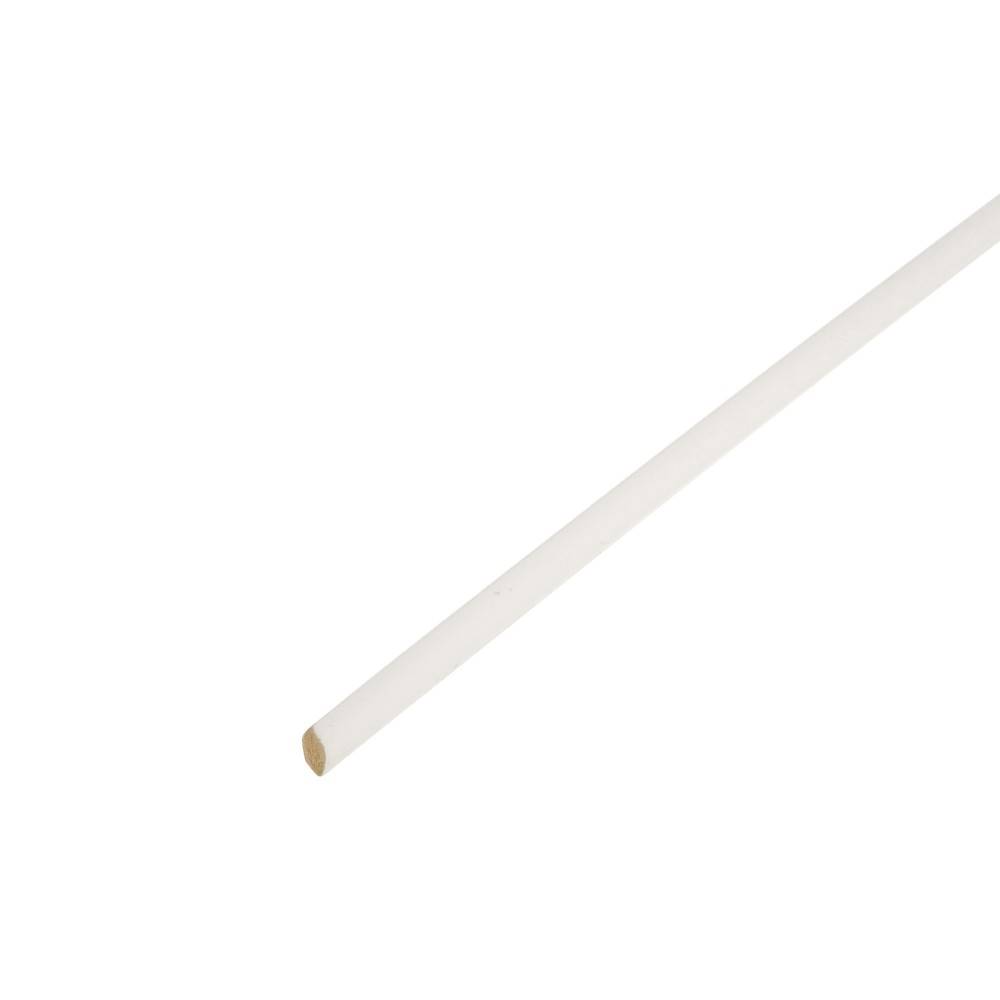 Centrale Brico - Quart-de-rond médium (MDF) arrondi blanc, 14 x 14 mm, L. 2.44 m