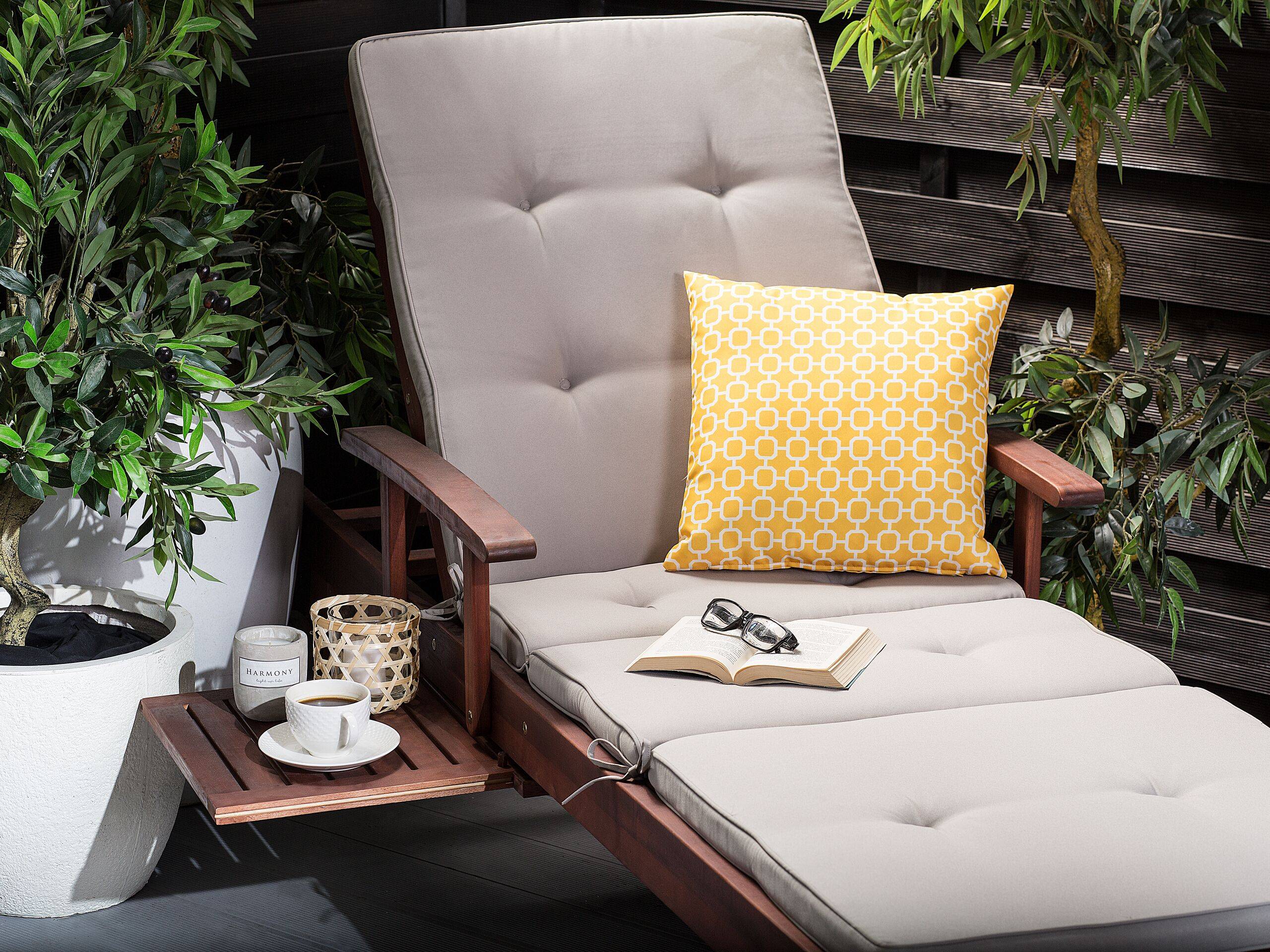 Beliani - Coussin d'extérieur Polyester Jaune ASTAKOS - Beliani - Imagen 1
