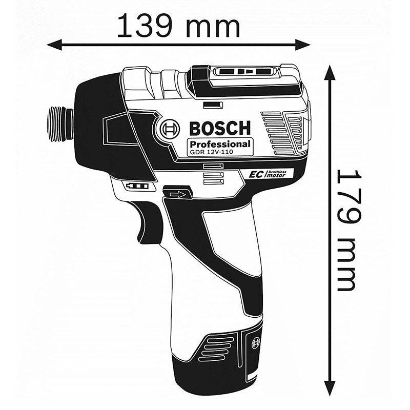 Bosch - Visseuse à chocs 12V GDR 12V-110 (machine seule) | 06019E0002 - Bosch - Imagen 2