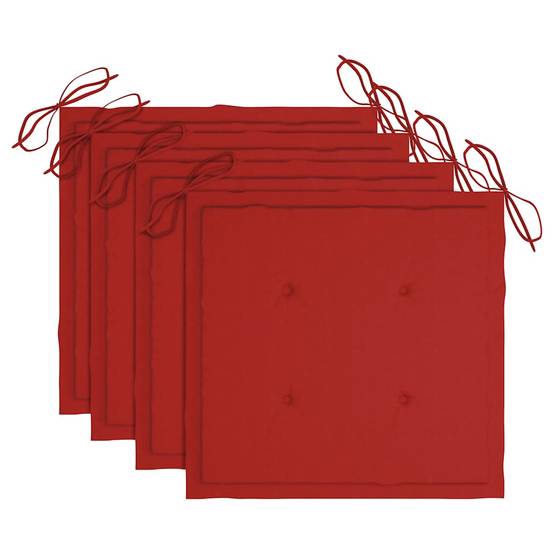 Chaises de jardin empilables teck solide rouge 60 x 57.5 x 90 cm - PANGIVO - Image 7