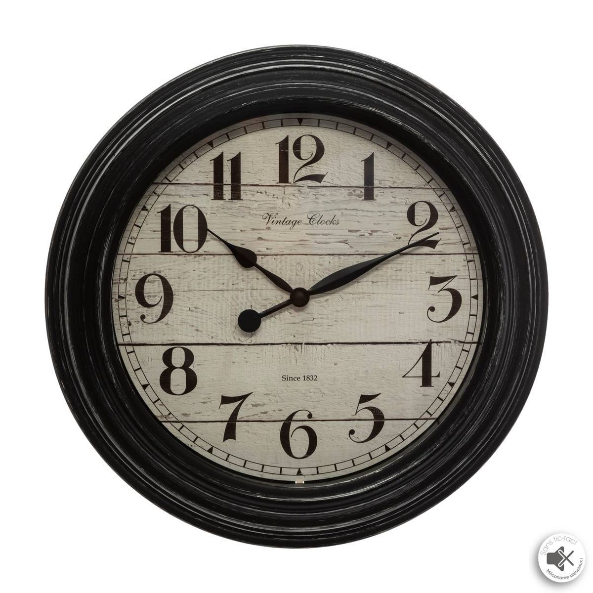 Atmosphera - Horloge "Elyssa" à moulures D29cm - Atmosphera Créateur d'intérieur - Image 1