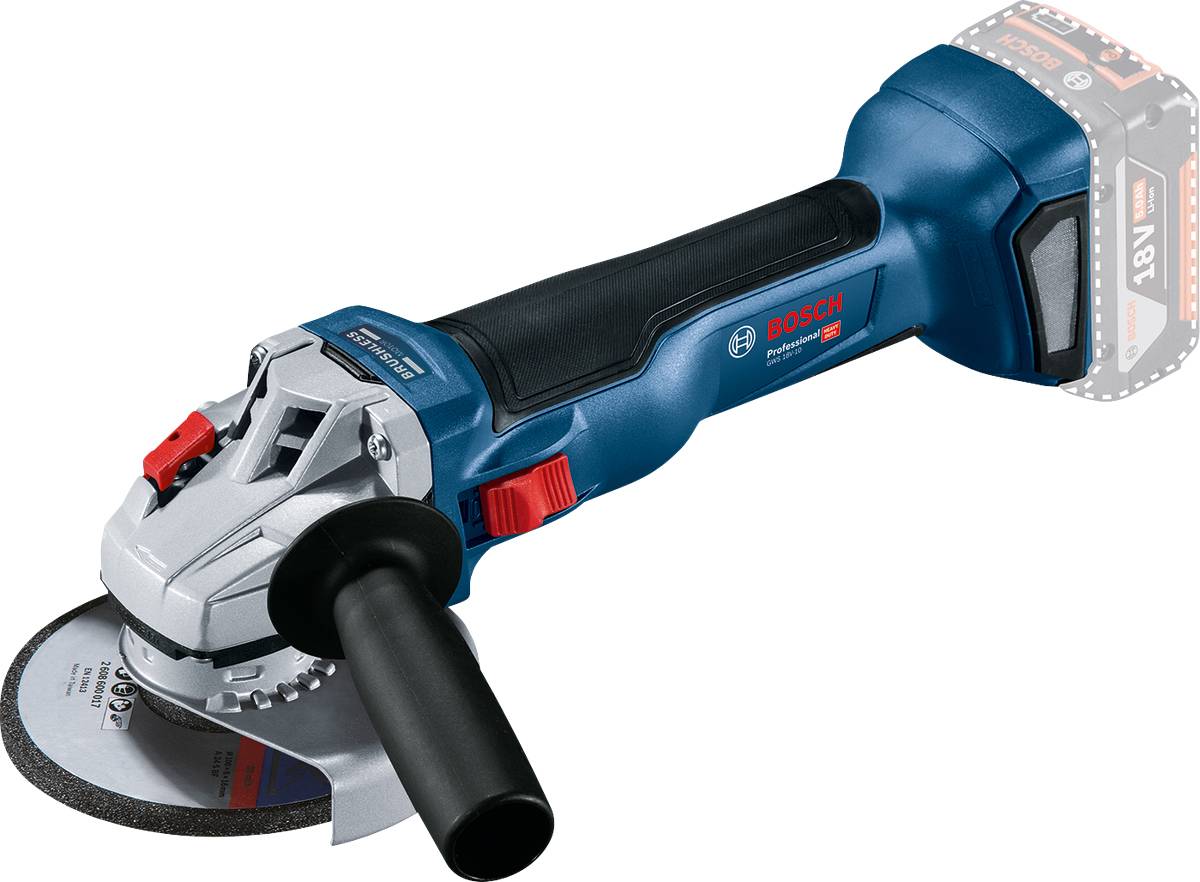 Bosch - Meuleuse 18V GWS18V-10 (sans batterie ni chargeur) + coffret L-BOXX - BOSCH - 06019J4003 - Imagen 2