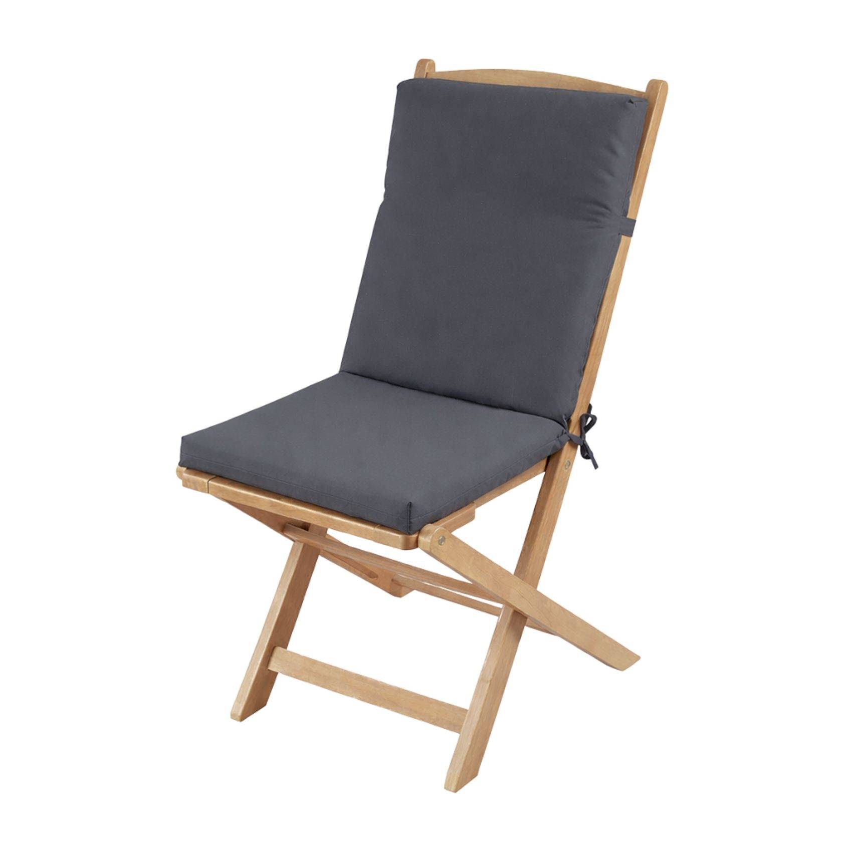 Home Maison - Coussin de fauteuil extérieur assise et dossier MINORQUE - HOME MAISON - Polyester - Gris anthracite - Image 1