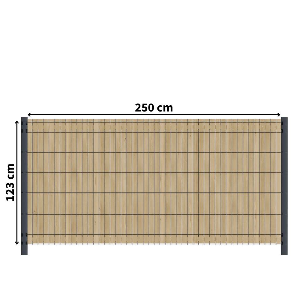 Kit Occultation Bois - L2,5 x H1,23m - Epicea - Autoclave - Protege Contre Insecte & Champignons - Pose Facile et Rapide - Image 1
