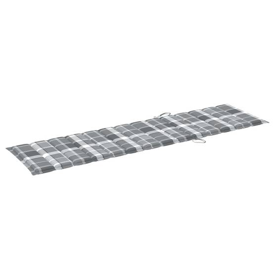 Helloshop26 - Transat chaise longue bain de soleil lit de jardin terrasse meuble d'extérieur avec table et coussin bois de teck solide - Imagen 7