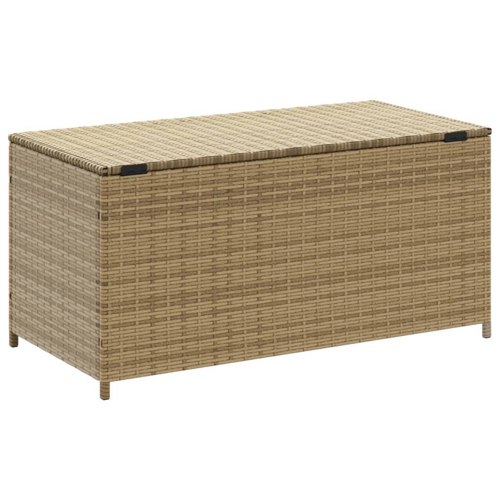 Boîte de Rangement Jardin Résine Tressée Étanche pour Balcon Terrasse Beige 190L – ComfortXL Outdoor Living - Image 6