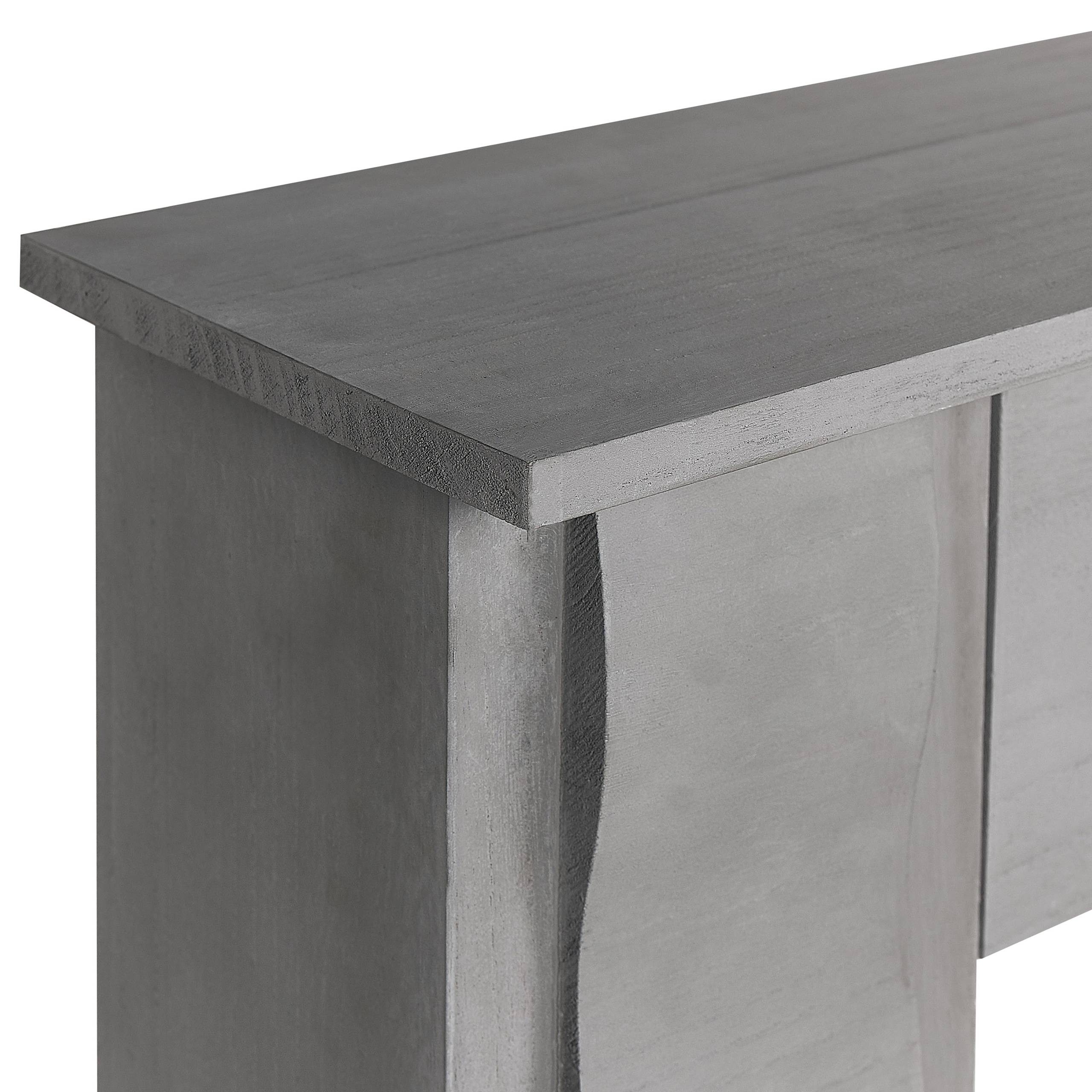 Beliani - Revêtement de Cheminée Bois Gris 97 x 99 cm Encadrement Cheminée avec Ornements Salon Traditionnel Classique Intemporel - Imagen 6