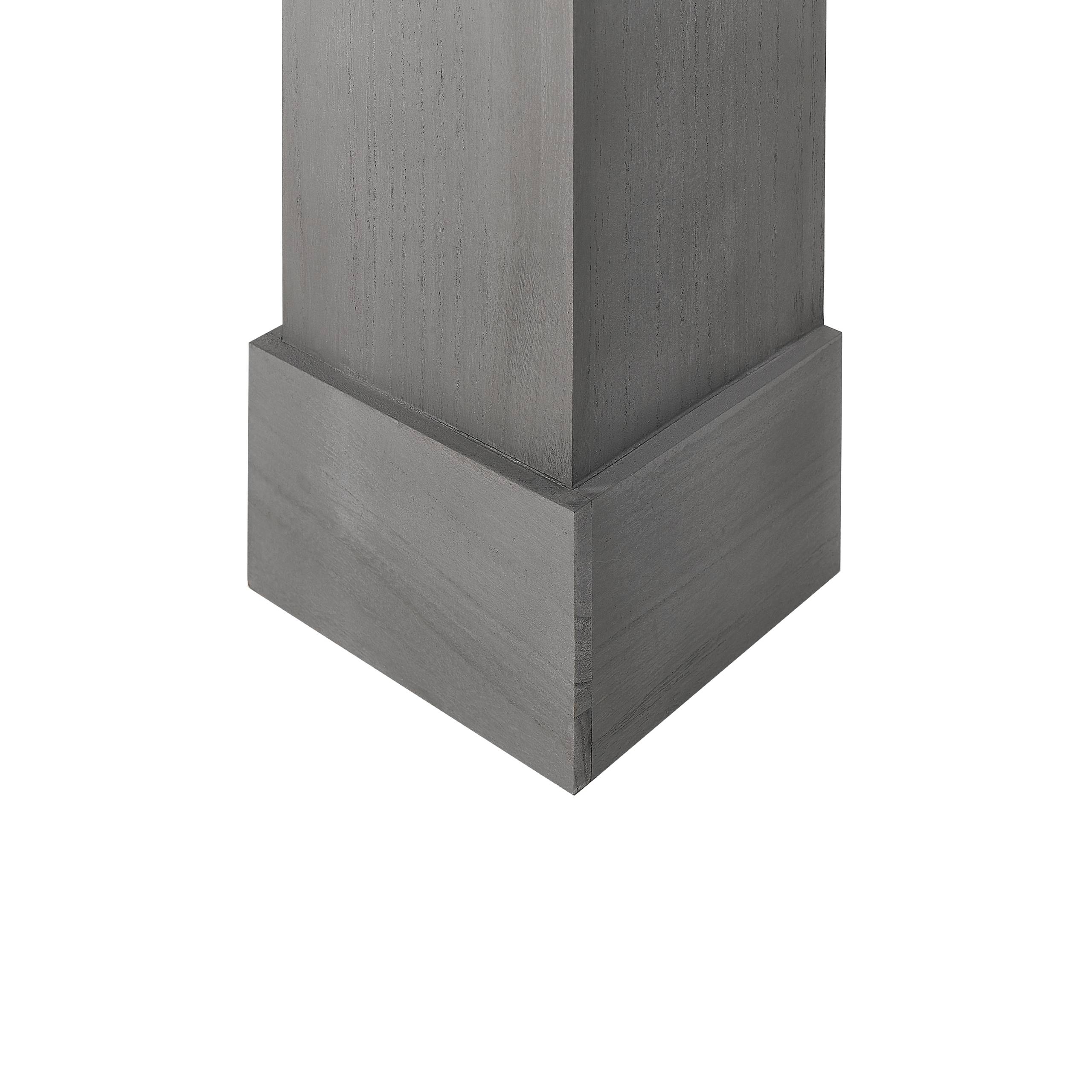 Beliani - Revêtement de Cheminée Bois Gris 97 x 99 cm Encadrement Cheminée avec Ornements Salon Traditionnel Classique Intemporel - Imagen 7