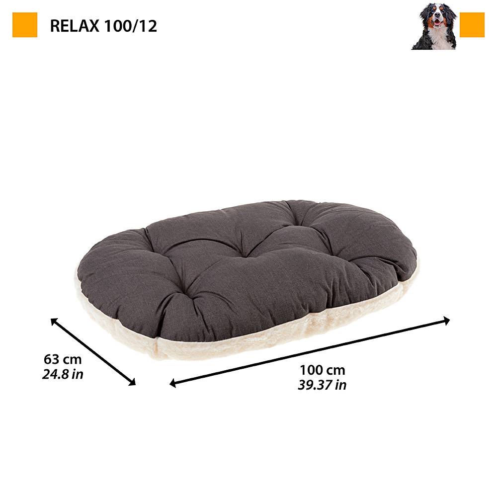 Ferplast - FERPLAST Panier Chien Chat - Coussin pour Chien Chat - Lavable en Machine - Tapis Chien Chat pour Niches et Voitures - Lit pour Chien Chat - Relax, - Imagen 2
