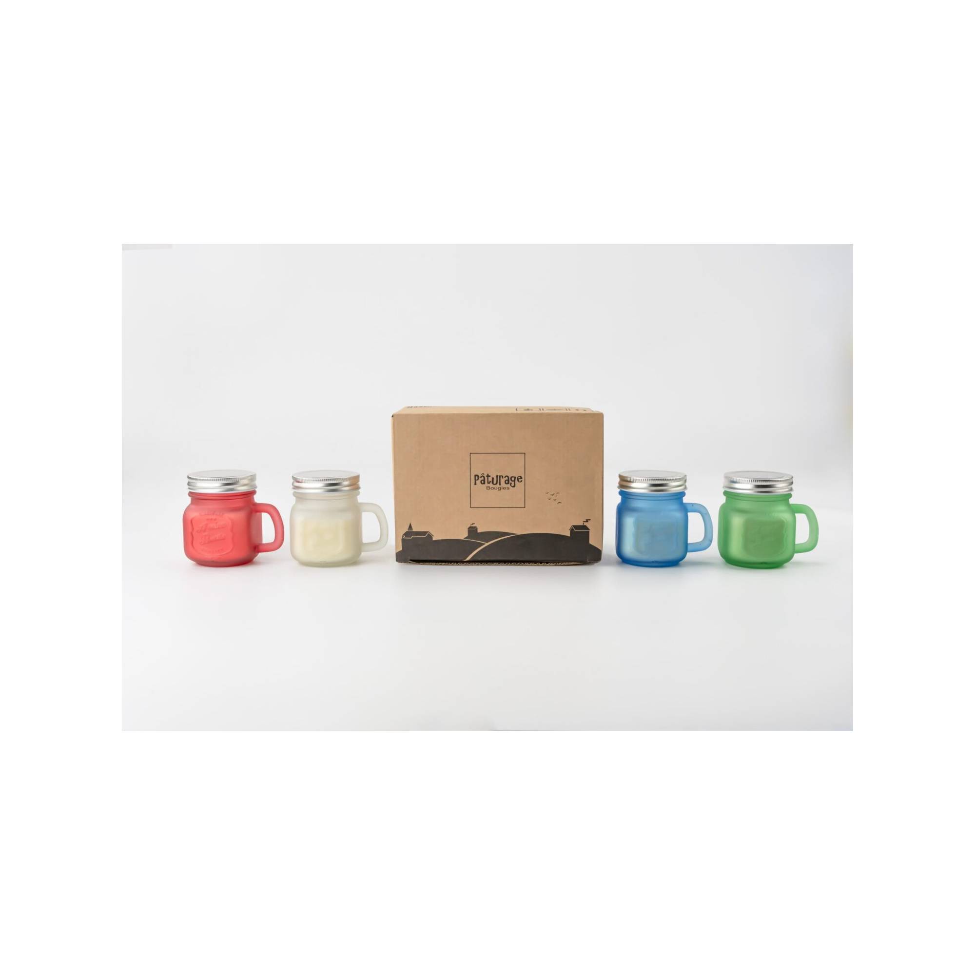 Sans Marque - Lot de 4 bougies citronnelle d'extérieure - Contre les moustiques - A la cire de soja - 10 x 8,8 cm - Imagen 4