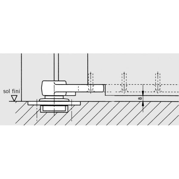 Faux pivot crapaudine 7471K DORMA - 45070001 - Imagen 2