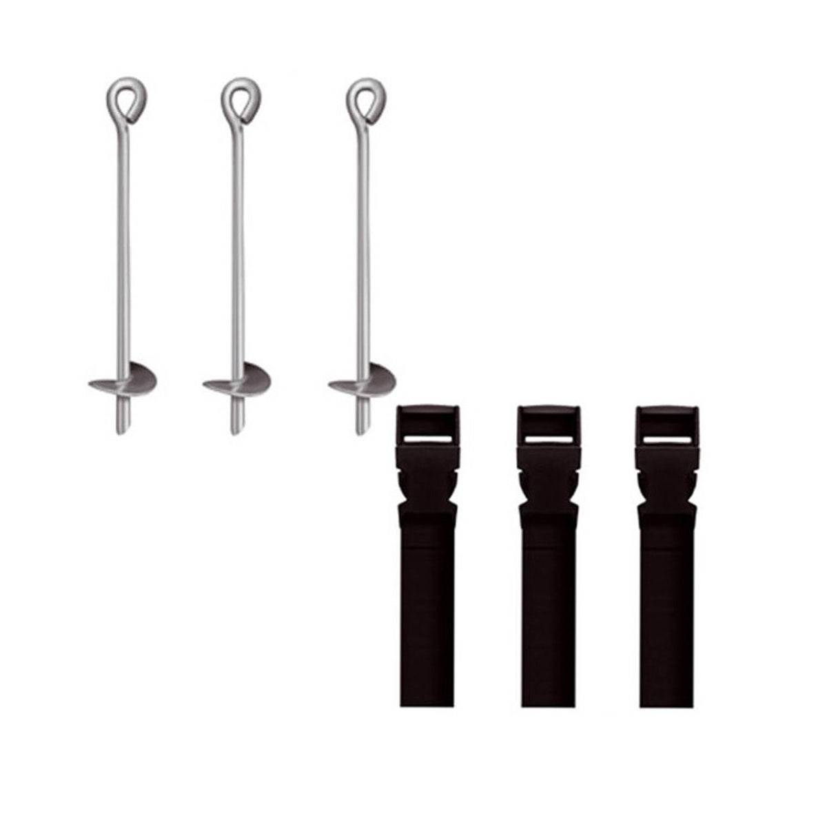 Trigano Jardin - Kit d'ancrage pour trampoline 2,44 à 3,05 m - Image 1