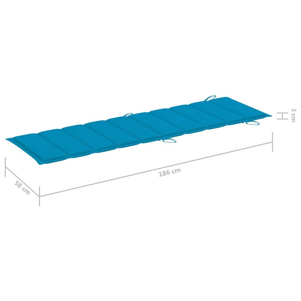 Helloshop26 - Transat chaise longue bain de soleil lit de jardin terrasse meuble d'extérieur avec table et coussin bois d'acacia - Imagen 8