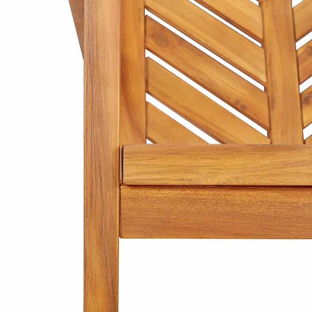 Ensemble de salle à manger jardin bois d'acacia huilé marron 90 x 90 x 74 cm (3 pièces) - PANGIVO - Image 9
