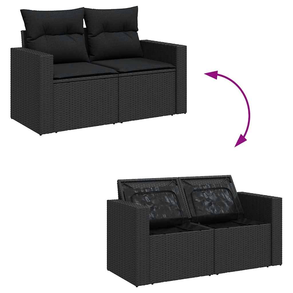 ComfortXL - Salon de jardin 11 pcs noir résine tressée avec table-haute réglable et rangement modulable – ComfortXL Outdoor Living - Image 7