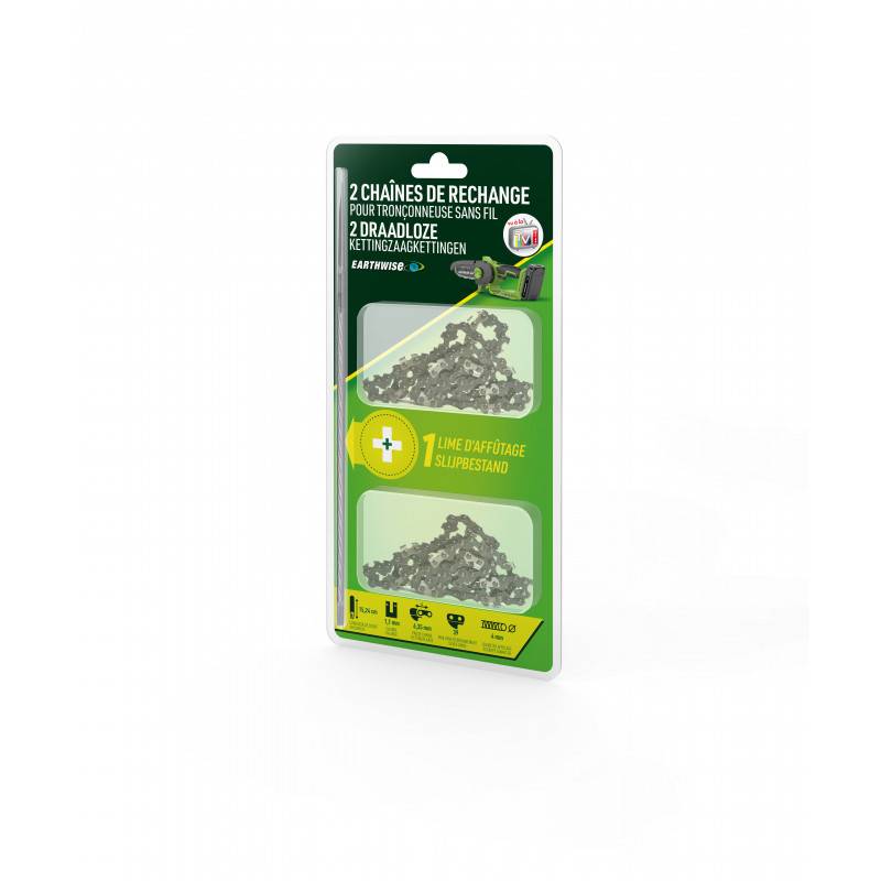 PACK Tronçonneuse 2en1 + 2 chaînes | Manche télescopique | Tronçonneuse sans fil | Bricoler/couper/élaguer | Légère- VENTEO - Image 8